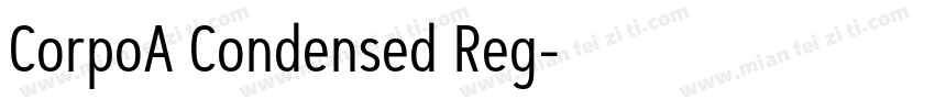 CorpoA Condensed Reg字体转换